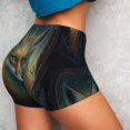 thumbnail image 2 of KLL Vintage Pattern Fox Pattern Workout Shorts for Women Scrunch Short Gym Yoga Running Sport Active Exercise Fitness Shorts, 2 of 5