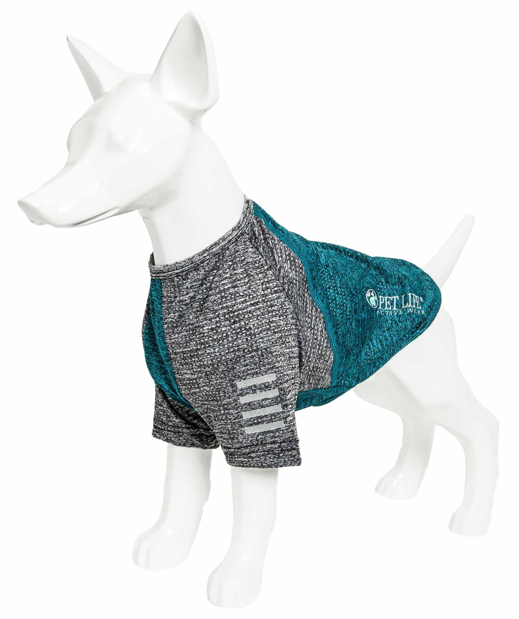 Pet Life ® Active 'Hybreed' 4-Way-Stretch Fitness Performance Dog T-Shirt