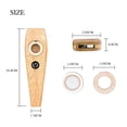 thumbnail image 2 of Portable Wooden Kazoo Harmonica Mouth Flute Beginner For Performance Party Gift, 2 of 9