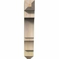 thumbnail image 4 of Ekena Millwork 6"W x 28"D x 36"H Balboa Craftsman Rough Sawn Bracket, Douglas Fir, 4 of 13