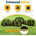 thumbnail image 6 of SPECSTAR Outdoor Cat Enclosures 6-in-1 Outside Large Playground Include 2 Cat Tent, 3 Cat Tunnel, Cat Playhouse, Cat Leash, Mint Ball for Feline Friends to Explore in Yard, Balcony, Camping, 6 of 7