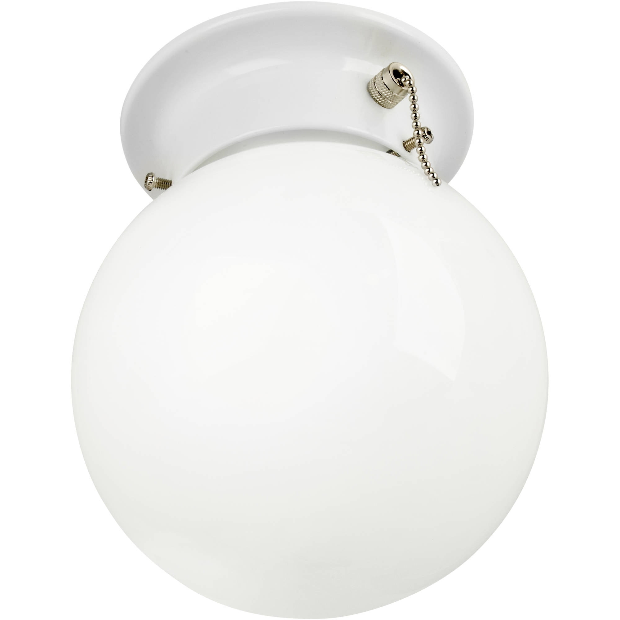Fanimation LK124AOB Low Profile Light Kit with Amber Linen Glass and A Pull Chain