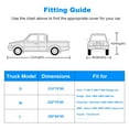 thumbnail image 2 of 210D PU Pickup Truck Car Cover for Ford F150 250 350, Chevrolet Silverado1500 2500 3500 HD, GMC Sierra, Dodge Ram 1500, 100% Waterproof Durable, Outdoor Protection Black, 2 of 15