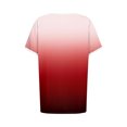 thumbnail image 5 of Tumotour Summer Tank Tops For Womens Crew-Neck Short-Sleeved Tunics Tops Casual Gradient Color Loose 2025 Summer Blouses Shirts, 5 of 5