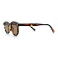 thumbnail image 6 of Micro Snug Round Hipster Horn Rim Nostalgic Retro Plastic Sunglasses Tortoise - Brown, 6 of 7