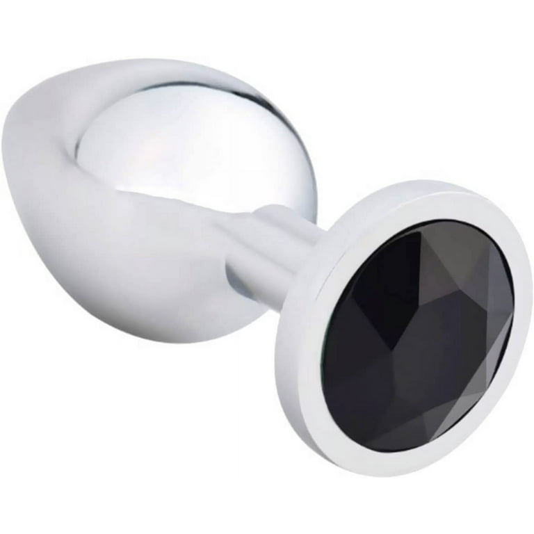 aceite de cocina como lubricante anal CENTEREL 3 Pcs anal plug Luxury Jewelry Design Anal Butt Plug-Black