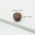 thumbnail image 2 of HDJNal 10 Pcs Round Natural Walnut Wooden Drawer Knobs, Vintage Wood Cabinet Handles, Shabby Chic, Interior Furniture, Cabinet Cupboard Drawers Pulls Handles,Home Kitchen Office Hardware, 2 of 3