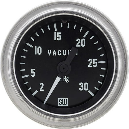 Stewart Warner 82328 Deluxe Vacuum Gauge, Mechanical, 2-1/16 Inch