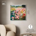 thumbnail image 4 of Riot of Color Canvas Print Floral Wall Art by Art Remedy, Silver Frame, 30 x 30, 4 of 6