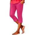 thumbnail image 3 of Noric Women's Capri Pants with Pockets Lace Hem Cropped Leggings Skinny Stretch Casual Summer Workout Yoga Pants, 3 of 4