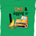 thumbnail image 4 of Inktastic One and Digging It Bulldozer 1st Birthday Boys or Girls Baby Bodysuit, 4 of 5
