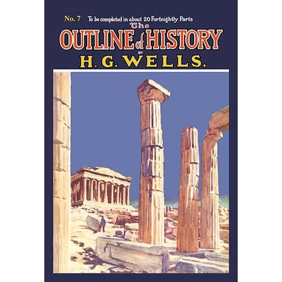The Outline of History by HG Wells, No. 7: Ruins-Fine Art Canvas Print (20" x 30")