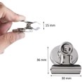 thumbnail image 2 of 10PCS Magnetic Clips Strong Fridge Magnet Hook Clip for Family School Freezer Kitchen Refrigerator, Silver, 2 of 8
