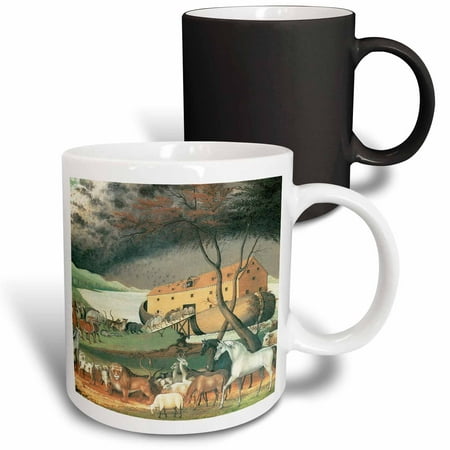 

3dRose Noahs Ark by Edward Hicks American Art Magic Transforming Mug 11oz