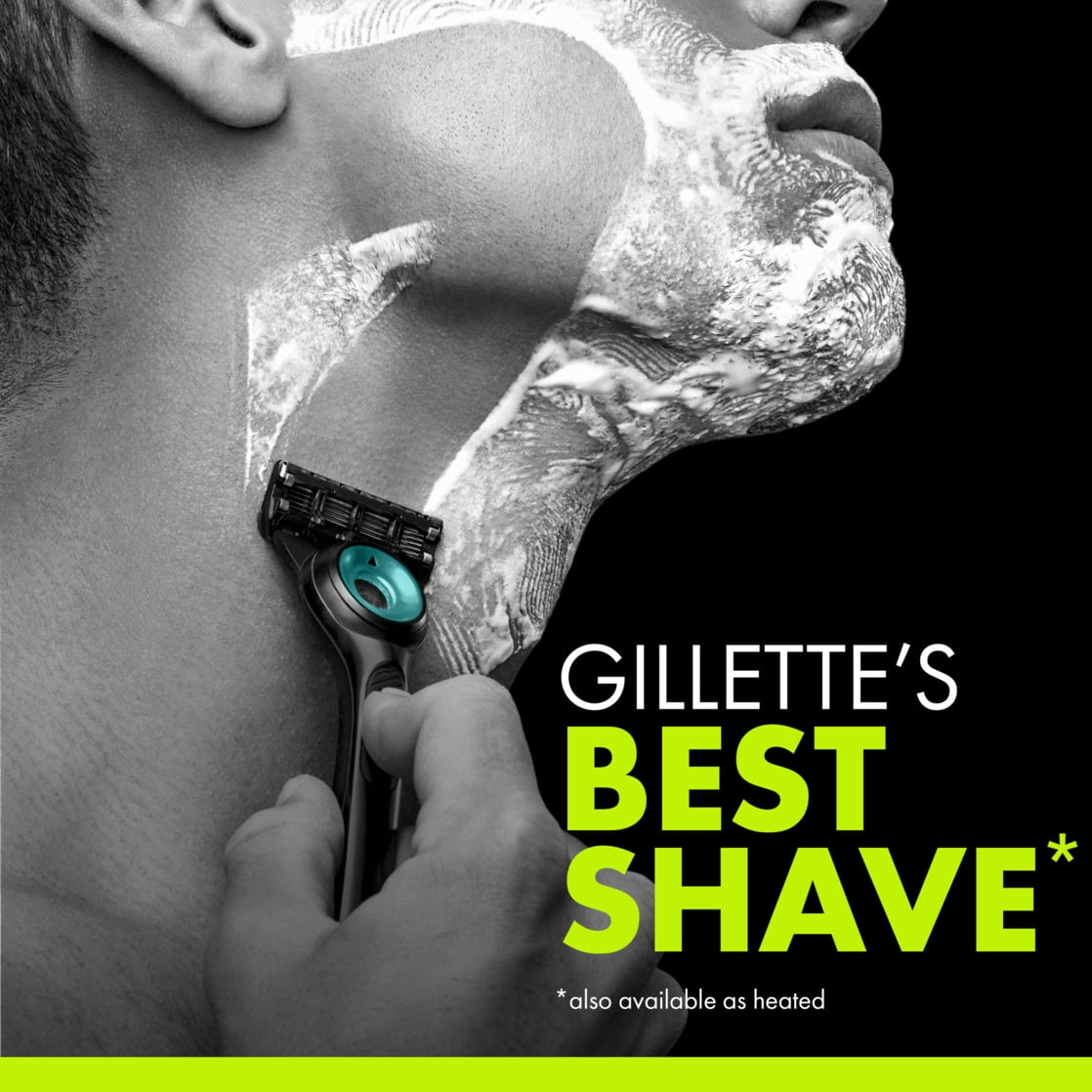 Gillette Labs Official Eagles Licensed Razor for Men, 1 Handle, 1 Blade Refill, Perfect for Game Day Grooming, Gillette Labs with Exfoliating Bar