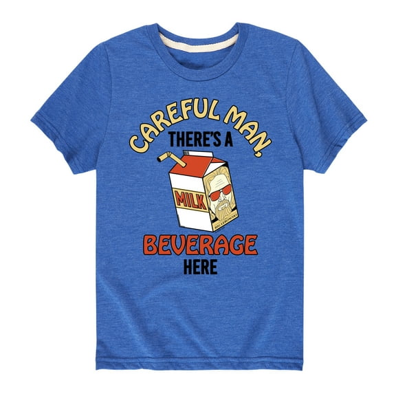 The Big Lebowski - Careful, There's A Beverage Here - Toddler & Youth Short Sleeve T-Shirt