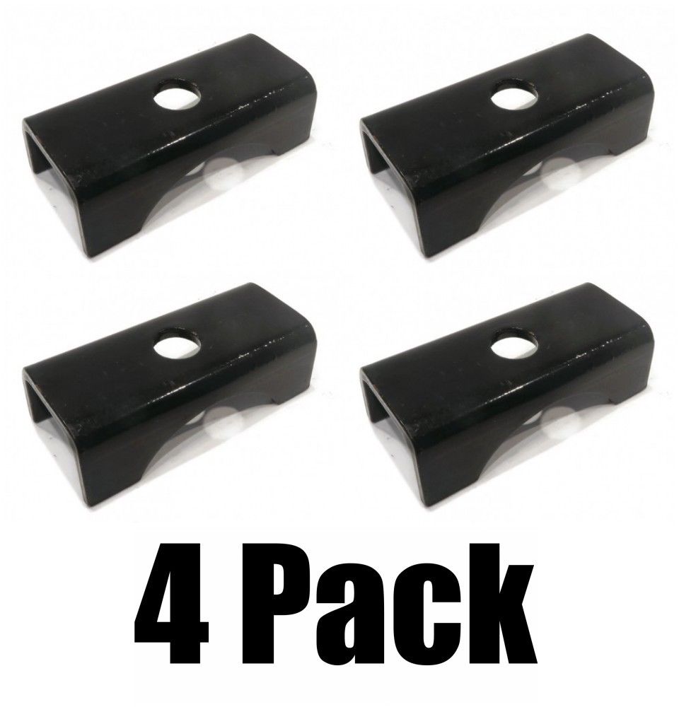(4) TRAILER AXLE SPRING SEAT PERCH fit 1 3/4" & 2" Wide Springs Weld On