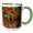 Green/White, variant on 3drose, Biscoitos, Terceira Island, Azores, Portugal. Surf Crashing on Rocks., 11oz Two-tone Black Mug