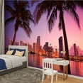 thumbnail image 2 of Peel and Stick Wallpaper Waterproof Miami Wall Mural Decor Self Adhesive and Removable 100in x 144in, 2 of 8