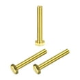thumbnail image 1 of Unique Bargains Brass Hex Bolts, M8x55mm 3 Pack Fully Thread Grade 4.8 Machine Screws, 1 of 4