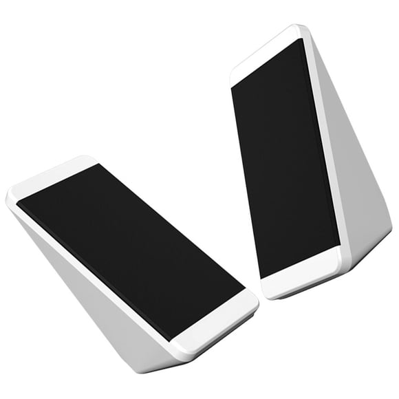 NUOLUX 1Pair White USB Powered Desktop Speaker for Notebook 35mm Jack External Computer Speaker