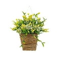 thumbnail image 2 of Cesta de flores colgante para puerta con flores de bayas de primavera y verano, corona de flores, decoración del hogar, cesta colgante para puerta con flores, 2 of 7