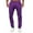 C225/Purple, variant on Vividxx Pants For Men Slim Waist Full Trousers Male Casual Mid Pocket Length Fashion Pants Male Pants Solid Color Fashion