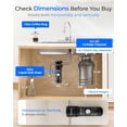 thumbnail image 6 of Waterdrop 10UA Under Sink Water Filter System, 8K Gallons High Chlorine Reduction Water Filtration System,Bad Taste & Odor, Under Counter Direct Connect to Kitchen Faucet, 6 of 10