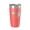 Coral, variant on Buffalo Bill Reservoir Tumbler Lake Map Travel Mug Insulated Laser Engraved Coffee Cup Wyoming 20 oz Black