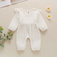 thumbnail image 3 of MuZeFu Newborn Girl Clothes Clearance under $5 Long Sleeve Infant Baby Girls Long Sleeve Bow Romper Jumpsuit, 3 of 9