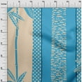 thumbnail image 3 of oneOone Velvet Sky Blue Fabric Tropical Sewing Material Print Fabric By The Yard 58 Inch Wide, 3 of 7