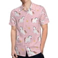 thumbnail image 4 of High Quality Hawaiian Shirts for Men Short Sleeve Aloha Beach Shirt Floral Summer Casual Button Down Shirts Blouses E4ABU5, 4 of 7