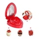 thumbnail image 4 of Aparatos de cocina, mini cortador de fresas, herramienta para cortar frutas de acero inoxidable, artesanía superior, 4 of 12
