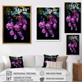 thumbnail image 4 of Designart "Hummingbird with Fuchsia Flowers III" Floral Framed Wall Art - Traditional Pink Fuschia Hallway Framed Wall Art Decor, 4 of 6