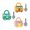 B, variant on LNGOOR Early Educational Baby Toy Inertial School Bus Ice Cream Truck Unlock Toy car for 1 2 3 4 5 Year Children Boys Girls Kids Gift, A