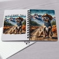 thumbnail image 4 of Welcome Fall Western Cowboy Pitbull Enjoys Majestic Autumn Spiral Bound Journal Terrier Dog Lover 5x7in Spiral Notebook - 01007, 4 of 5
