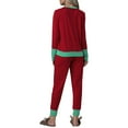 thumbnail image 3 of LilyLLL Christmas Sleepwear Women's Plus Size Long Sleeve Top Pants 2-Piece Pajama Set, 3 of 4