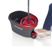 O-Cedar EasyWring™ Microfiber Spin Mop & Bucket System with 1 Extra Mop Head Replacement (2 Total Refills)