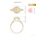 thumbnail image 4 of ANGARA Natural 1.15 ct Opal Twist Rope Split Shank Ring in 14K Yellow Gold for Women (Size-8mm) | October Birthstone, Birthday, Anniversary, Jewelry Gift for Women | Natural Opal Ring, 4 of 10