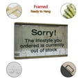 thumbnail image 2 of Banksy Sorry, The Lifestyle Wall Art Poster Scroll Canvas Painting Picture Living Room Decor Home 16x24inch(40x60cm), 2 of 6