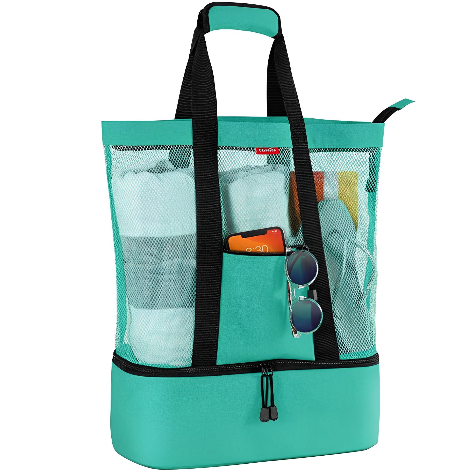 Beach Bag with Cooler Compartment - Cooler Beach Bag - Beach Cooler ...