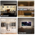 thumbnail image 7 of 8-Pack Under Cabinet LED Strip Lights – 13ft Adjustable Length, Dimmable & Safe ETL Power Adapter, Perfect for Home Decor & Task Lighting, 7 of 7
