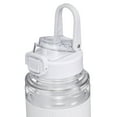 thumbnail image 3 of Mainstays 32 fl oz Arctic White and Clear Solid Print Plastic Water Bottle with Wide Mouth Lid, 3 of 8