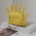 thumbnail image 1 of Soporte para exhibición de joyas, estatuilla, manualidades, decoración para hogar, escultura, torre de almacenamiento de mano, para pendientes, Amarillo, 1 of 8