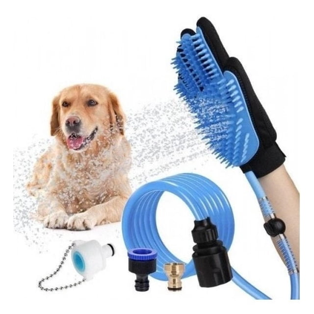 Guante De Baño Y Masaje Para Mascotas negro