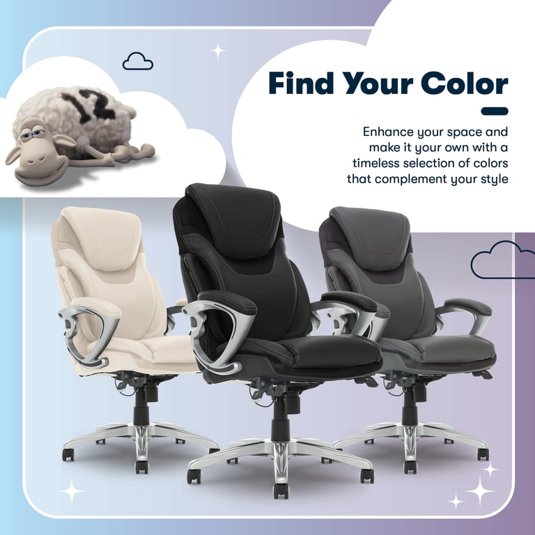 Serta, Office Chair, Bryce, AIR Lumbar Technology, Bonded Leather