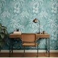 thumbnail image 3 of S4Sassy Peel & Stick Vinyl Wallpaper, Botanical Jungle Wallpaper Contact Paper Waterproof - Green, 25"X 120", Removable Wall Covering For Home Decor In Bedrooms, Renter Spaces, Cabinets, 3 of 9