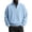 Light blue, variant on Blekii Men's Fleece Lined Quarter Zip Sweatshirt, Thickened Stand Collar Pullover Top, Solid Color Warm Layer for Winter, Soft Plush Interior, Casual Sporty Design, Ideal for Cold