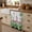 White, variant on Pink Flamingos Cabinet Curtains for Kitchen 11"W x 13"L, Green Jungle Tropical Palm Leaves Botanical Vanity Cabinet Curtains Magic Tape Short Curtain Decor Privacy Panel for Bathroom Laundry