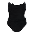 thumbnail image 3 of Gyratedream Baby Girls Sleeveless Rhinstone Lace Mini Romper Black Dress for Kids 0-12 Months, 3 of 8